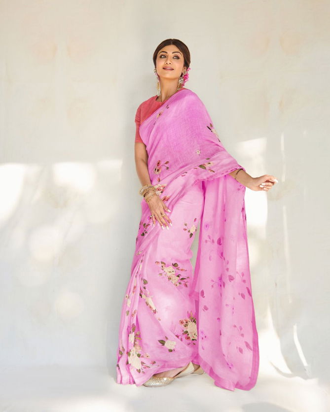 MG 256 Linen Printed Daily Wear Sarees Catalog